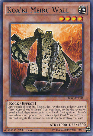 Koaki Meiru Wall - BP03-EN081 - Rare - Unlimited Edition
