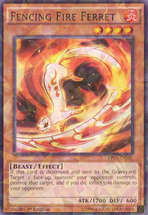 Fencing Fire Ferret - BP03-EN107 - Shatterfoil - Unlimited Edition