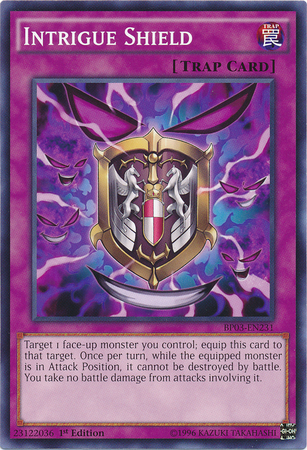 Intrigue Shield - BP03-EN231 - Common - Unlimited Edition