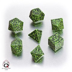 Green-black Forest dice set