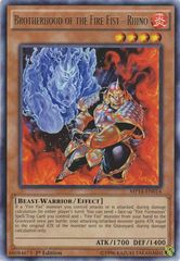 Brotherhood of the Fire Fist - Rhino - MP14-EN014 - Rare - Unlimited