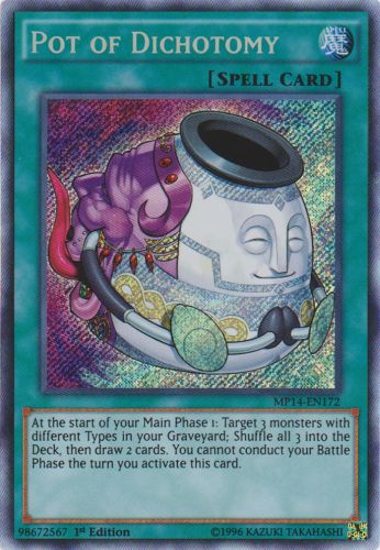 Pot of Dichotomy - MP14-EN172 - Secret Rare - Unlimited