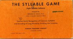 The Syllable Game