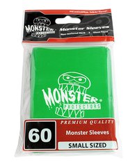 60ct Monster Logo Green Small Deck Protectors