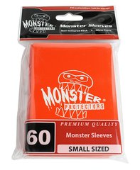 60ct Monster Logo Orange Small Deck Protectors