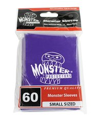 60ct Monster Logo Purple Small Deck Protectors