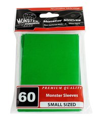 60ct Monster Green Gloss Small Deck Protectors