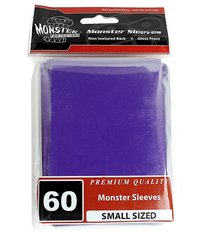 60ct Monster Purple Gloss Small Deck Protectors