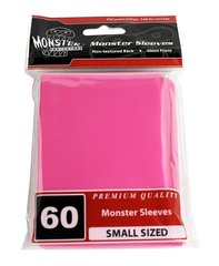 60ct Monster Pink Gloss Small Deck Protectors