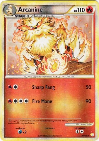 Arcanine - 1/123 - Holo Rare