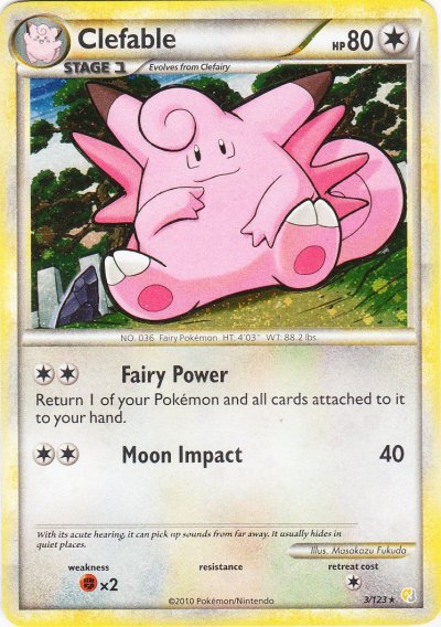 Clefable - 3/123 - Holo Rare