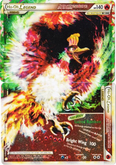 Ho-Oh LEGEND - 111+112/123 - Rare Holo Legend