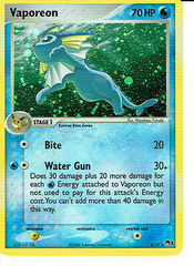 Vaporeon - 6/17 - Holo Rare