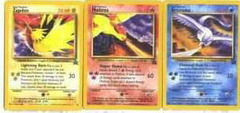 Set of 3 Legendary Bird Promos - Articuno, Moltres, Zapdos - Pokemon