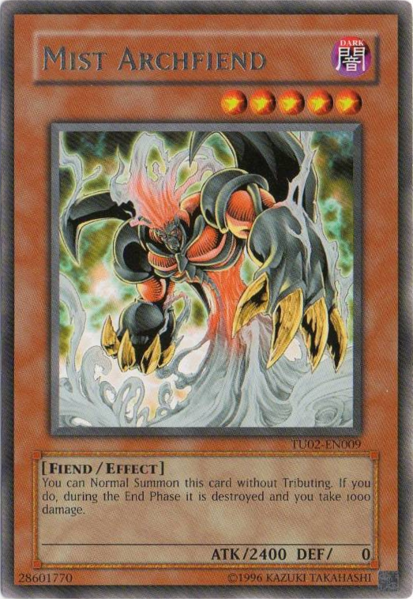 Mist Archfiend - TU02-EN009 - Rare - Unlimited Edition