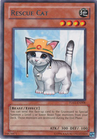 Rescue Cat - TU01-EN008 - Rare - Unlimited Edition