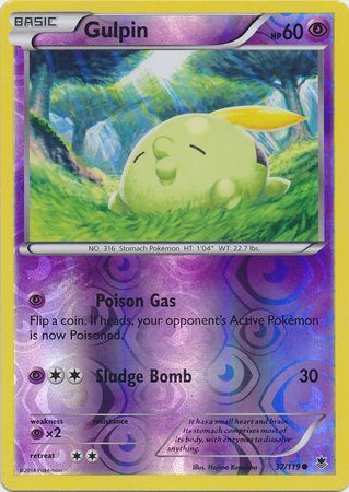 Gulpin - 37/119 - Common - Reverse Holo