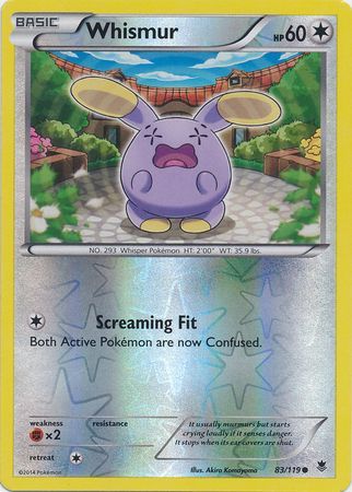 Whismur - 83/119 - Common - Reverse Holo