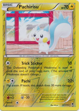 Pachirisu - 25/119 - Rare - Reverse Holo