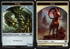 Wurm Token - Goat Token - Deathtouch