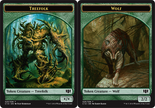 Treefolk Token // Wolf Token