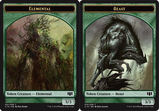 Elemental Token //  Beast (3/3) Token