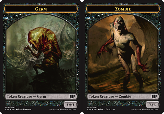 Germ // Zombie (Black) Double-sided Token