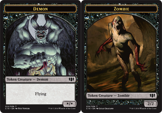 Demon Token // Zombie Token - Black