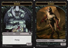 Demon (012) // Zombie (016) Double-Sided Token