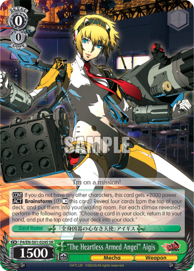 The Heartless Armed Angel Aigis - P4/EN-S01-024S - SR The Heartless Armed Angel Aigis - P4/EN-S01-024S - SR