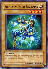 Elemental Hero Sparkman - DP1-EN004 - Common - 1st Edition