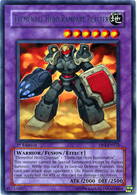 Elemental Hero Rampart Blaster - DP1-EN012 - Rare - 1st Edition