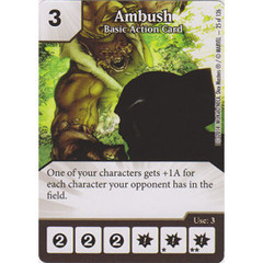 Ambush - Basic Action Card (Die  & Card Combo)