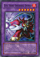 Evil Hero Infernal Sniper - DP06-EN012 - Super Rare - 1st Edition