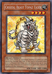 Crystal Beast Topaz Tiger - DP07-EN004 - Rare - 1st Edition