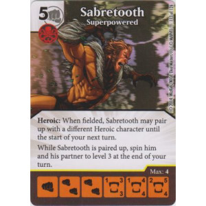 Sabretooth - Superpowered (Die & Card Combo)