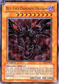 Red-Eyes Darkness Dragon - SD1-EN001 - Ultra Rare - 1st Edition