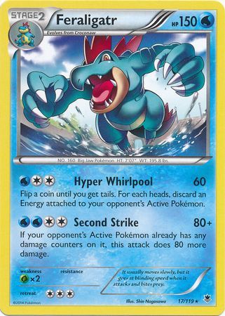 Feraligatr - 17/119 - Non-Holo Bolt Twister Theme Deck Exclusive