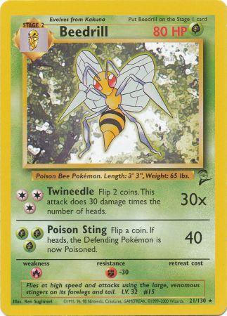 Beedrill - 21/130 - Rare - Unlimited Edition