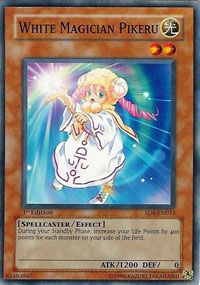 White Magician Pikeru - SD6-EN013 - Common - 1st Edition