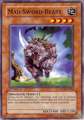 Mad Sword Beast - SD09-EN004 - Common - 1st Edition