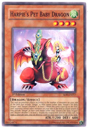 Harpies Pet Baby Dragon - SD8-EN017 - Common - 1st Edition