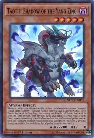 Taotie, Shadow of the Yang Zing - NECH-EN031 - Super Rare - 1st Edition