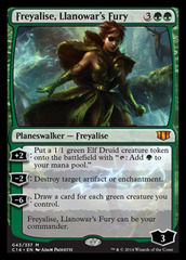 Freyalise, Llanowar's Fury (Oversized)