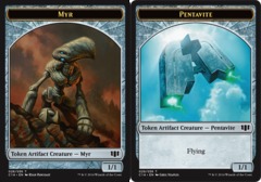 Myr // Pentavite Double-sided Token