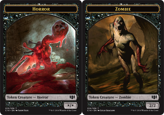 Horror Token // Zombie Token - Black