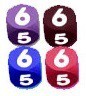 Squishy Dice Set: 2-Inch D6 - Numbered (4)