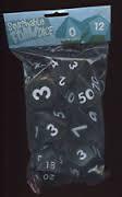 Squishable Foam Dice 7-Sided - Black