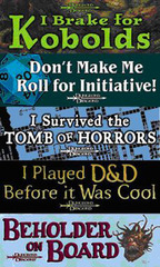 D&D Bumper Stickers