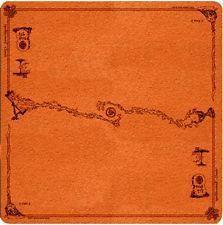 Spellground Classic Orange 2-Player Playmat